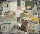 LOT COLLECTION of WW1 & WW2 Military Items Militaria Ephemera US British German