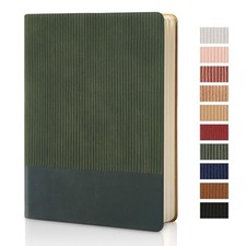 Lined Journal Notebook for Work College Ruled 03-Dark Green A5 Lined 216pages