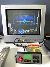 SHARP Twin Famicom Console System AN-505BK Black [Maintained Belt Replaced]