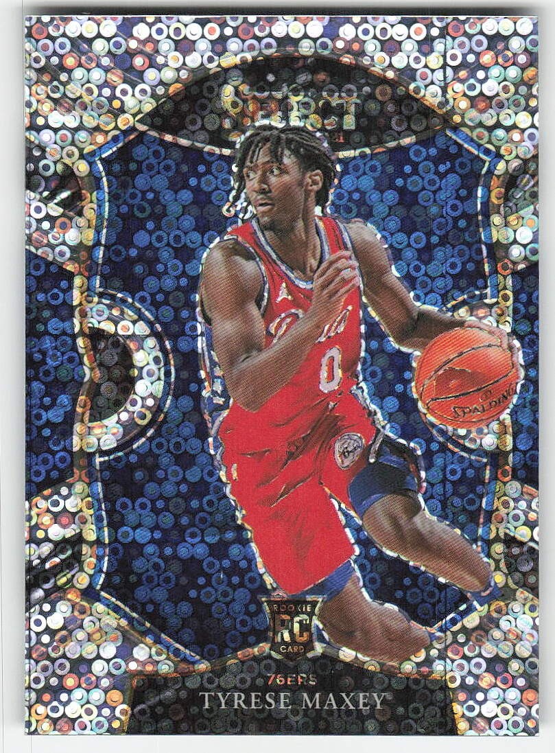 2020-21 Panini Select #81 Tyrese Maxey BASKETBALL Philadelphia 76ers