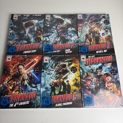 Sharknado 1-6 Sammlung - Blu-ray + DVD | Limited Mediabook's - Extended Cut