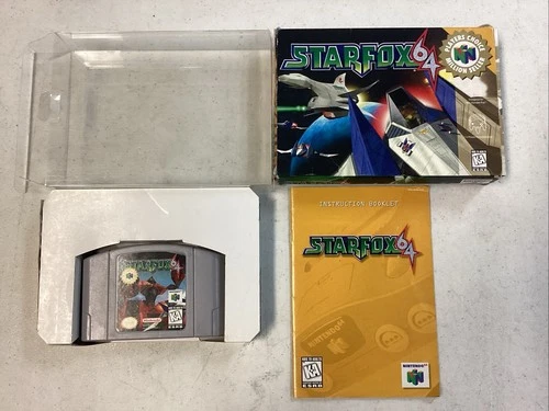Star Fox 64 - Nintendo 64 (N64) - GAME, BOX, Manual & Box Protector Tested