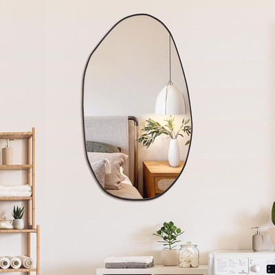 Irregular Wall Mirror Asymmetrical Mirror for Bathroom Living Room Entryway Bedr