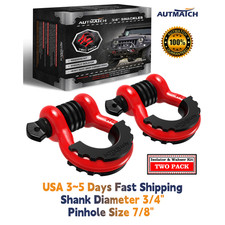 Autmatch D Ring Shackle 34 Shackle Heavy Duty Off Road Recovery Clevis Shackle