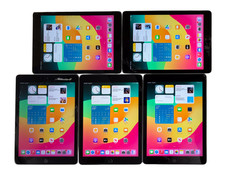 LOT x5 Apple iPad 6th Gen A1893 128GB  32GB WiFi 9.7" Space Gray WiFi CRACKED