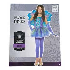 PEACOCK PRINCESS Children's HALLOWEEN Costume Or DRESS-UP Size MEDIUM 8-10