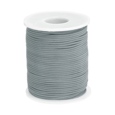 0.06 Inch x 55 Yards Nylon String Bracelet String Braided Nylon Dark Gray