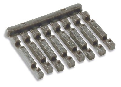 Spur N - Peco Code 55+Code 80 - Holzschwellen-Endstücke für Flex, 24St. - SL308F