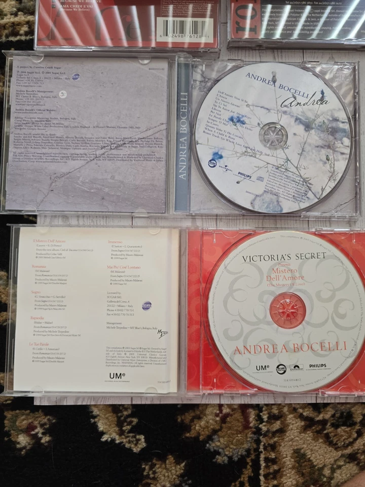 Andrea Bocelli 4 CD Lot Amore, Romanza, Mystery Of Love, Andrea - Image 3 of 4