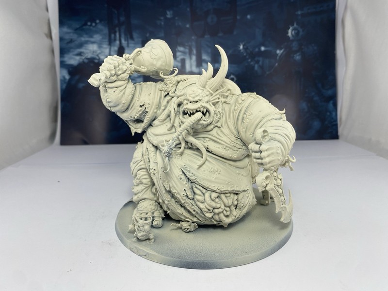 Warhammer 40k Death Guard Great Unclean One Built & Primed Games Workshop Chaos