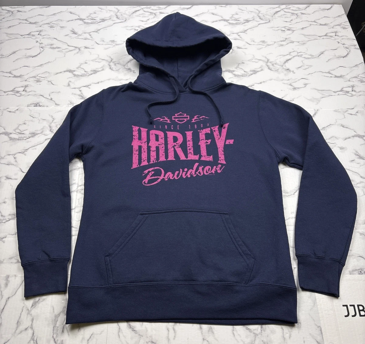 Harley-Davidson Cotton Blend Pink Hoodies & Sweatshirts for Women