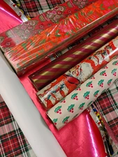 Vintage Christmas Wrapping Paper - Your Choice! Sealed Kaycrest, Foil Patterns