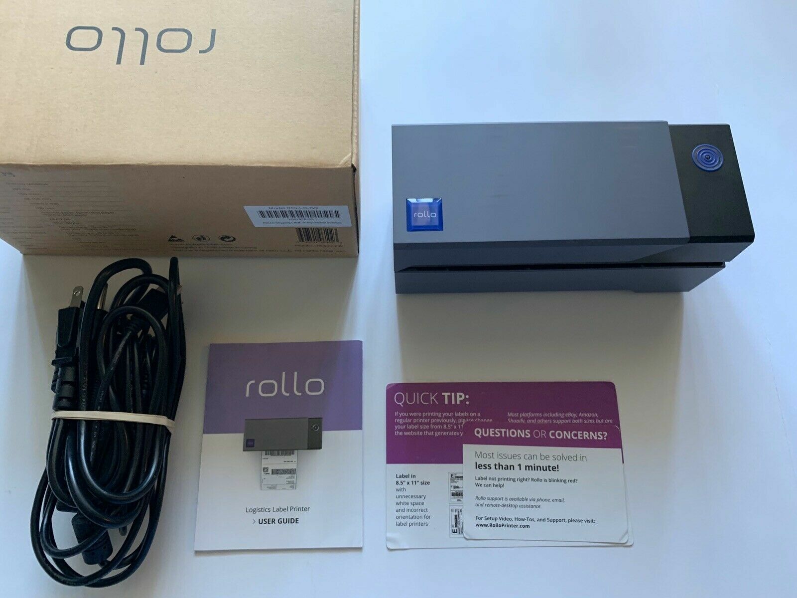 rollo printer not printing ink