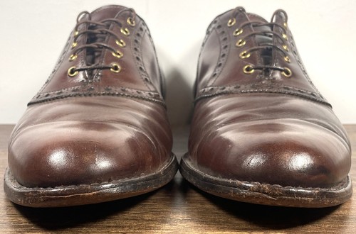 FootJoy Classics Men's Size 9D Brown Leather Oxford Golf Shoes 73965 - Picture 7 of 12
