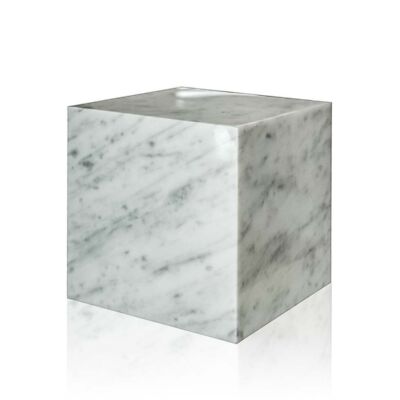 Cube Weißer Marmor Carrara White Italian Marble Cube Skulptur Home Design 20cm