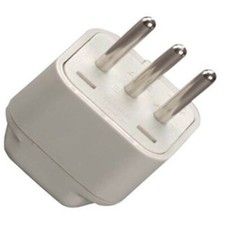 12-PK US USA American To Italy Plug Adapter Italian Outlet Converter 3 Round Pin