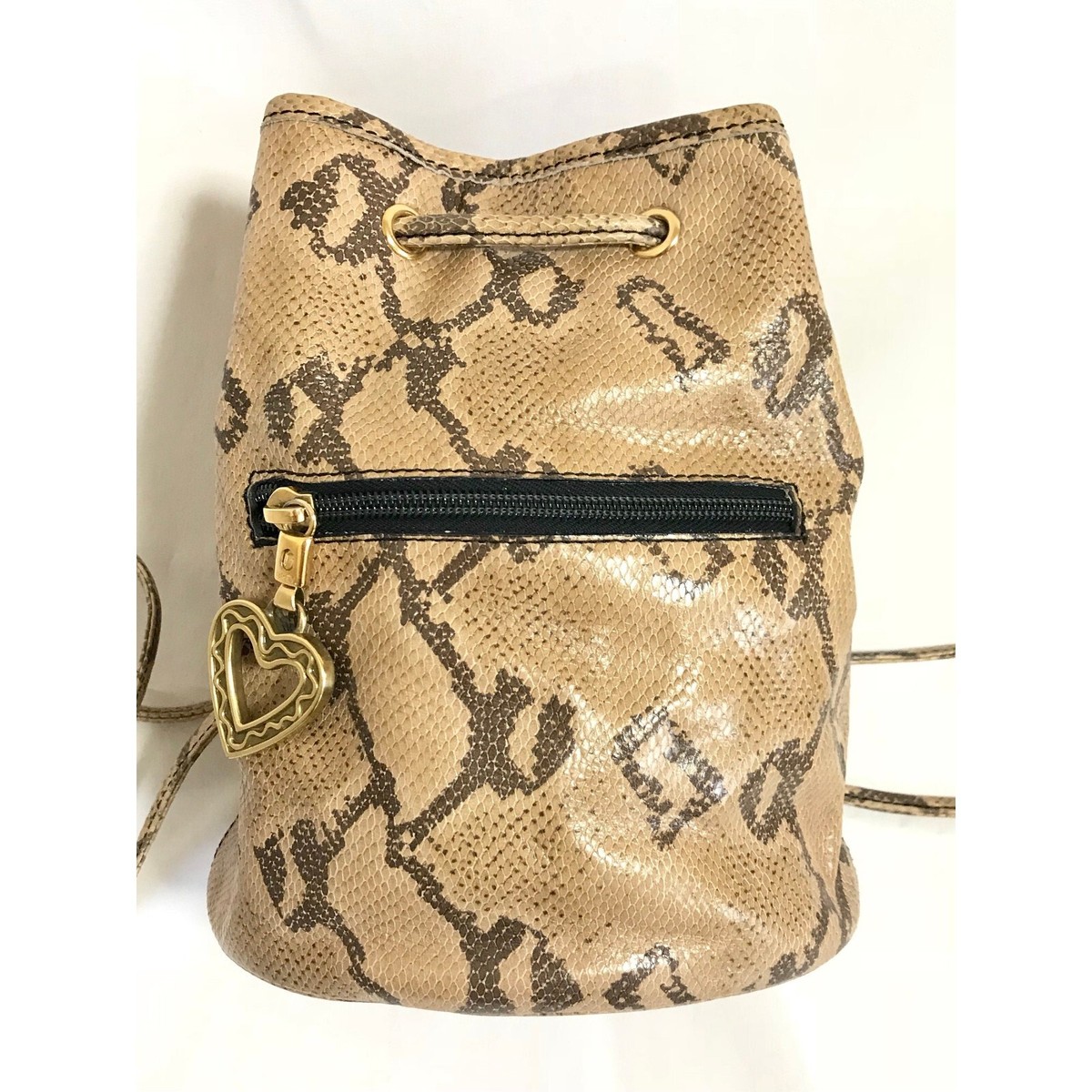 Vintage MOSCHINO by redwall snakeskin print leather mini  display picture 2