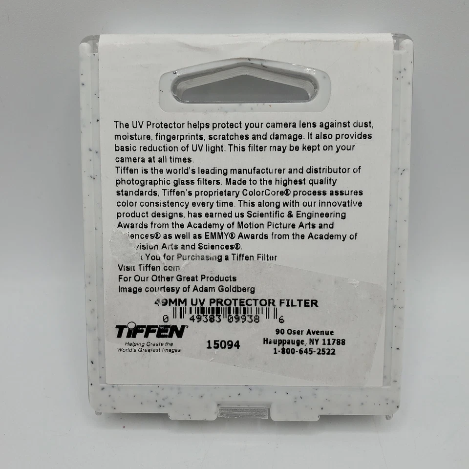 Tiffen 49mm Ultra Violet Protector Filter, *Made in USA* - EX - Image 2 of 4