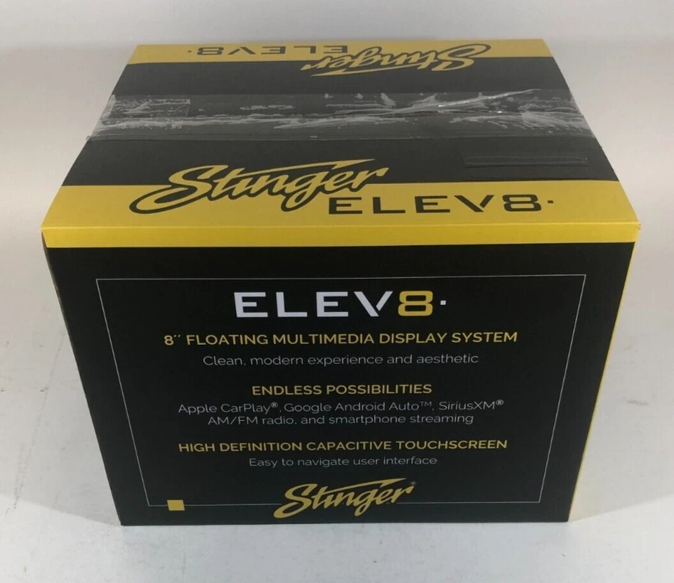 Stinger ELEV8 UN1880 8" Touchscreen Multimedia Receiver w/NAV CARD FREE SHIPPING - Image 3 of 4