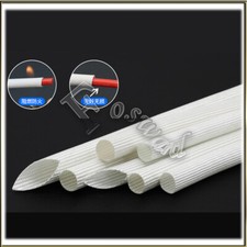 1-50 White Heat Resistant Sleeving Cable Wire High Temperature Sleeve Lead Heat