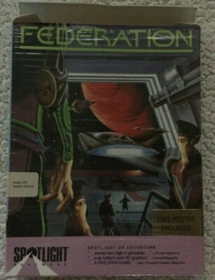 FEDERATION - Computer Game- AMIGA 512K- Spotlight Software - complete