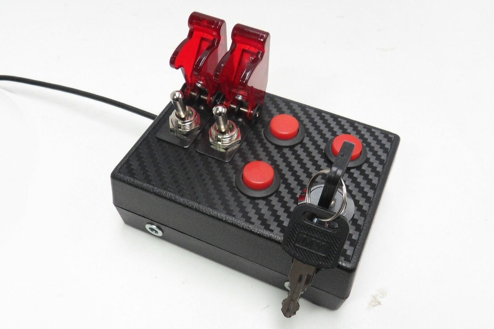 Button Box - 8 Red Buttons - Geezer 3D Sim Racing Products-Sim Racing Button  Boxes-Sim Racing Display Systems