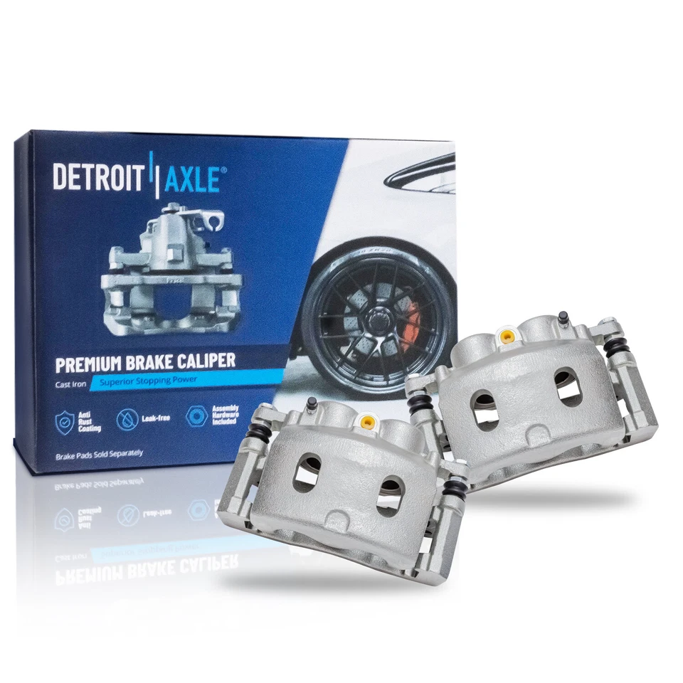 Front Rotors Brake Calipers Brake Pads for GMC Sierra 1500 Yukon Chevy Tahoe - Image 4 of 4