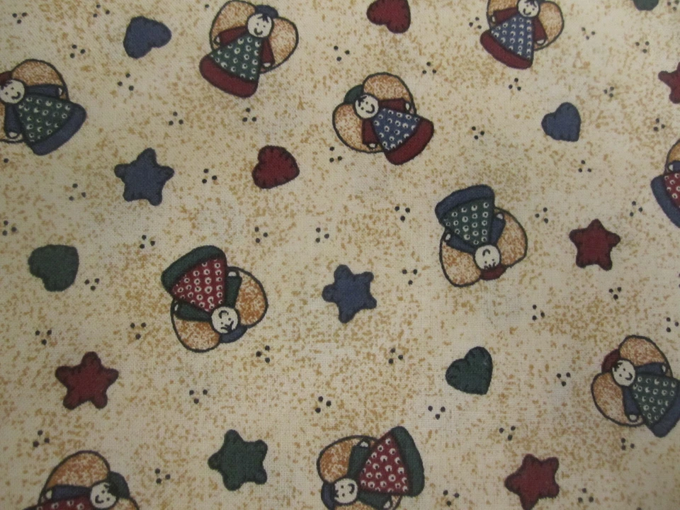 Colchas de algodón FAbric Little Edredones Fabri-Edredón Lanzado Pequeños Ángeles Corazones 1 yarda 7' x 44 Foto 4 de 4