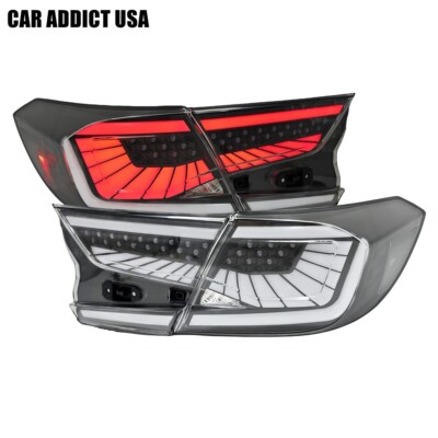 Clear White Tail Lights for 2018-2022 Honda Accord Sedan LED Rear