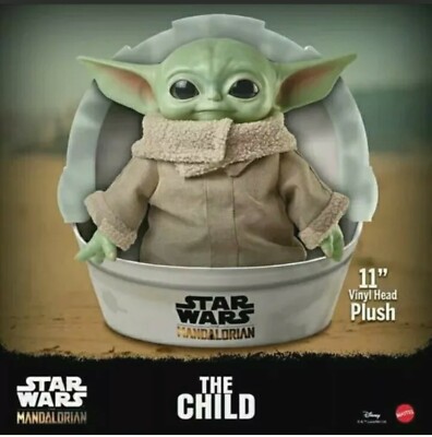 Star Wars The Mandalorian Baby Yoda The Child Grogu 11'' Plush Toy Mattel GWD85