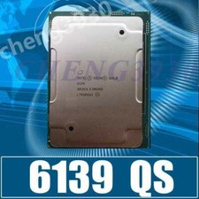 Intel Xeon Gold 6139 QS 2.30ghz 18 cores 36 threads 14nm lga3647 CPU processor