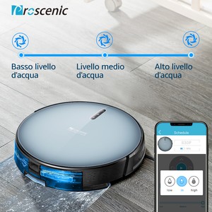 Proscenic 830P-2020 Alexa Robot aspirapolvere lavapavimenti tappeti  mappatura | eBay