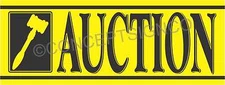 1.5'X4' AUCTION BANNER Outdoor Sign Auto Storage Unit Agriculture Equipment Sale