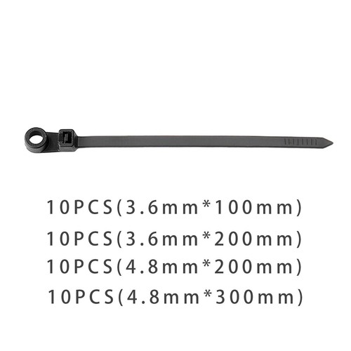 100 Stück Nylon-Kabelbinder Mixed Set – Wiederverwendbar, Hitzebeständig, Für Garten, Werkstatt & Haushalt