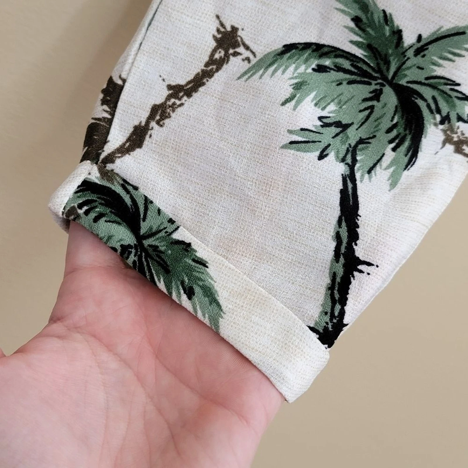 PALM ANGELS Abito Forum Los Angeles California Abito midi media stampa palma tropicale