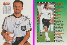 Bravo Sport 97 Karta kolekcjonerska Jürgen Kohler Borussia Dortmund z autografem