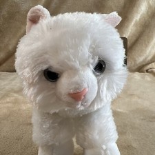 Aurora White Sugar Too Kitty Cat Plush Light Blue Eyes Kitten Stuffed Animal 7"
