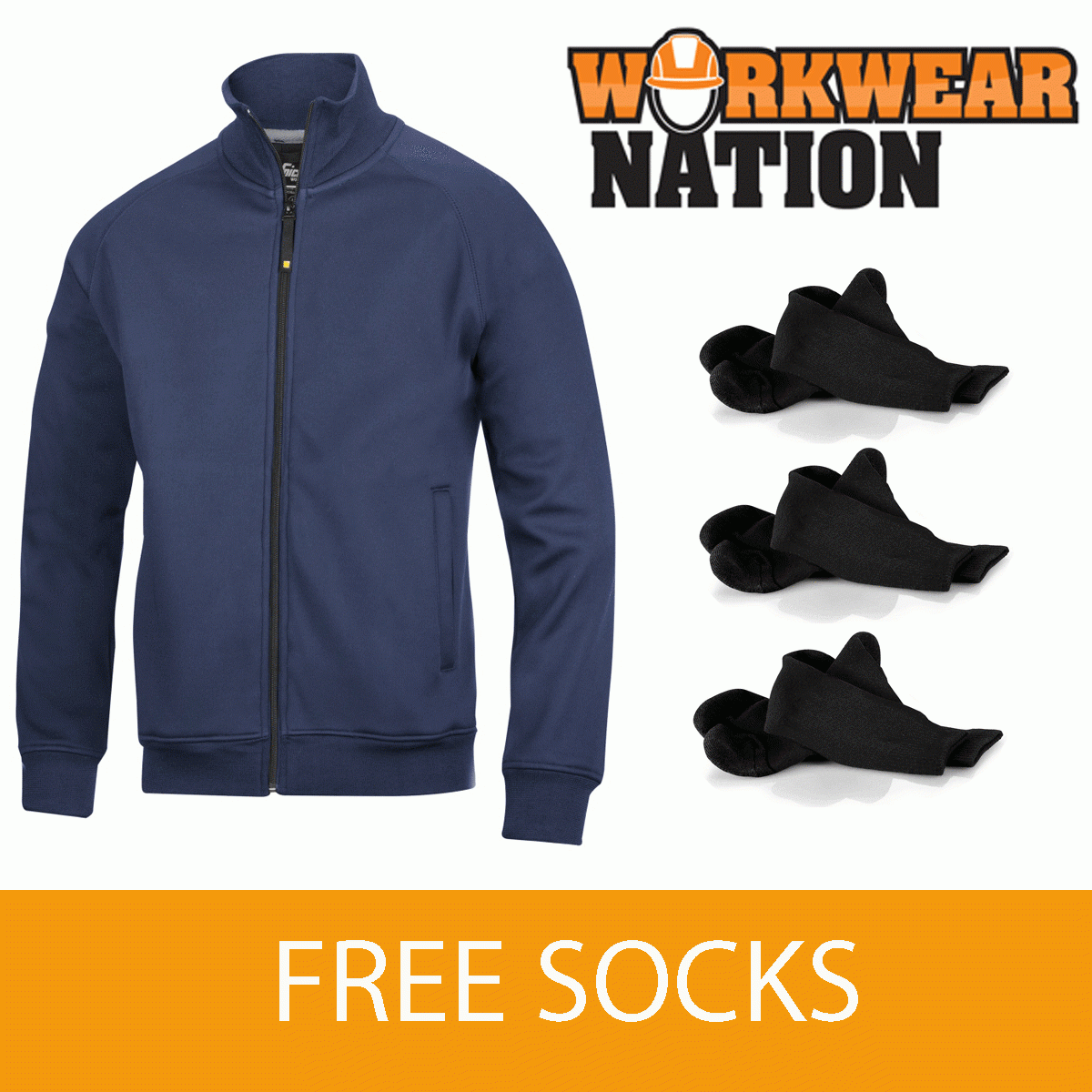 Snickers Reißverschluss Marineblau Socken Gratis Jacke Snickers Reißverschluss Marineblau Socken Gratis Jacke
