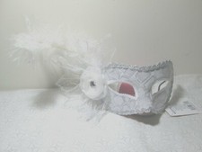 New with Tag - Masquerade Mask Feather Lace Venetian Mardi Gras Masks 6