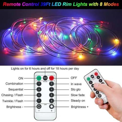Pool Lights for Above Ground Pools,39Ft Waterproof LED Strip Light with Remote C - Picture 7 of 7