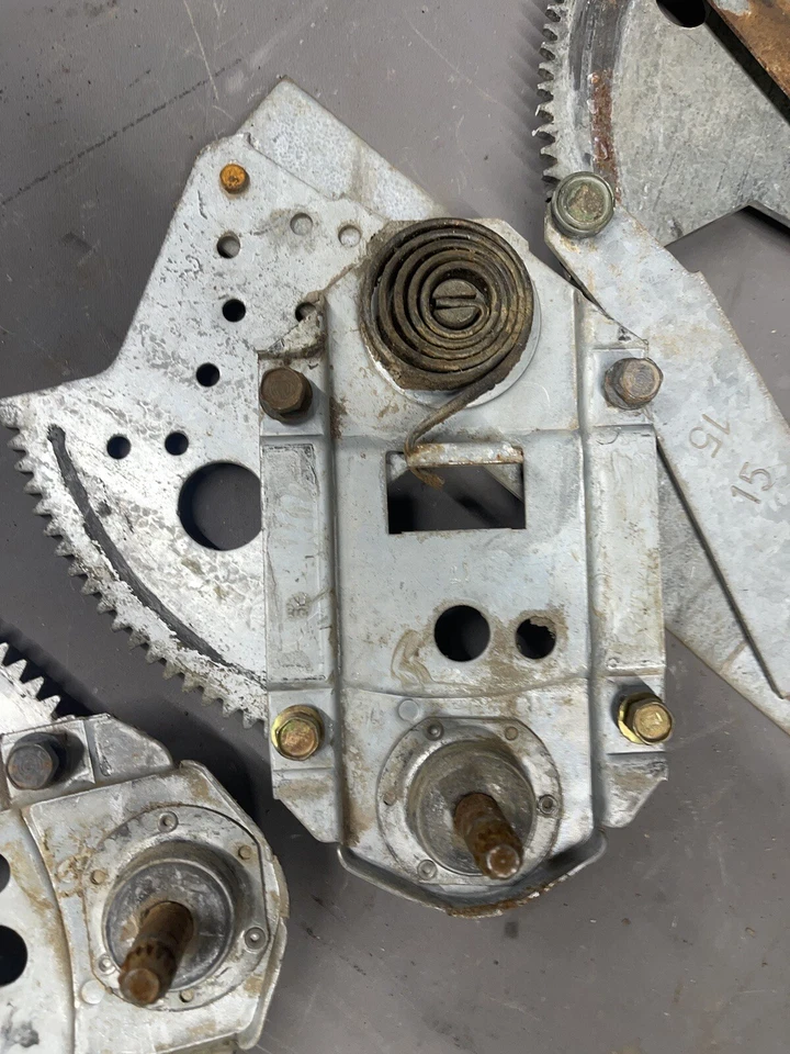 1967 1968 Chevy Impala 4 Door Window Regulators Tracks Buick Electra Olds 88 OEM - Image 3 of 4