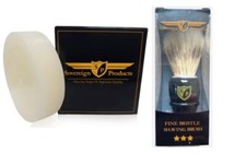 Sovereign Shaving Soap 125g + Shave Brush Set Feel Shaving Luxury FAST FREE P&P