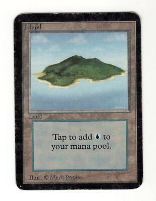 MTG Alpha Island Basic Land - MP | eBay