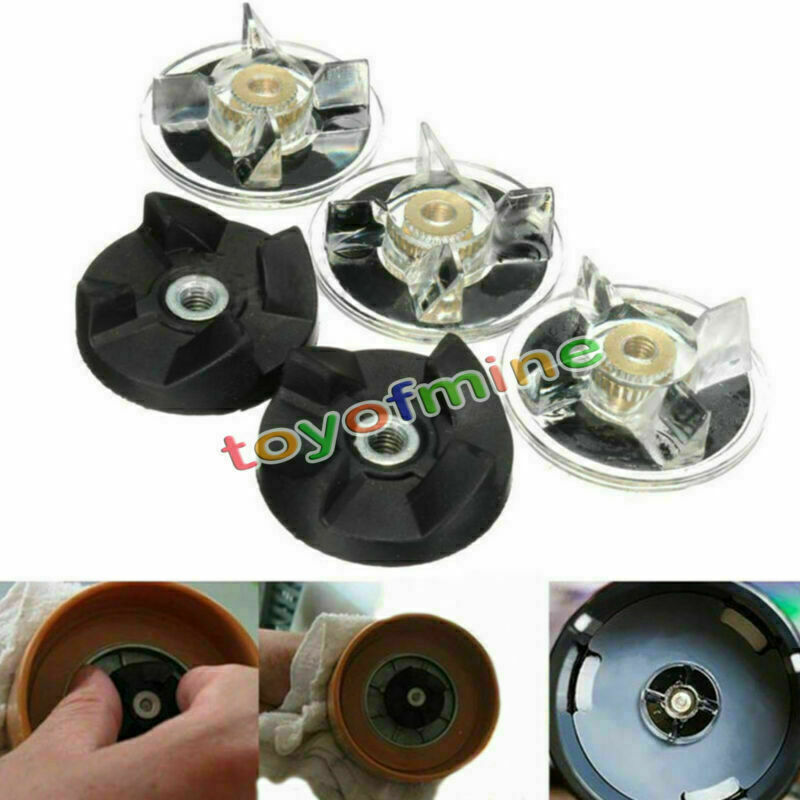 3 Plastic Gear Base & 2 Rubber Replacement For Magic Bullet Spare Parts
