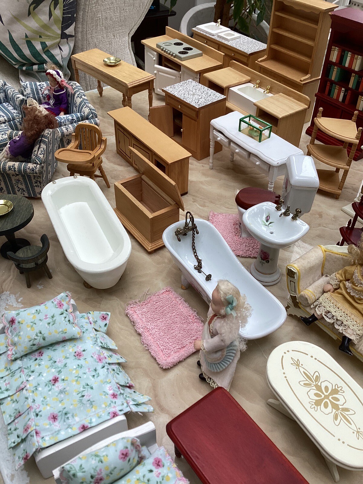 dolls house furniture bundle job lot eBay