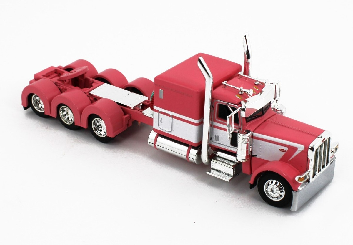 2022 DCP 1:64 *PINK WHITE* Peterbilt 389 Tri-Axle w