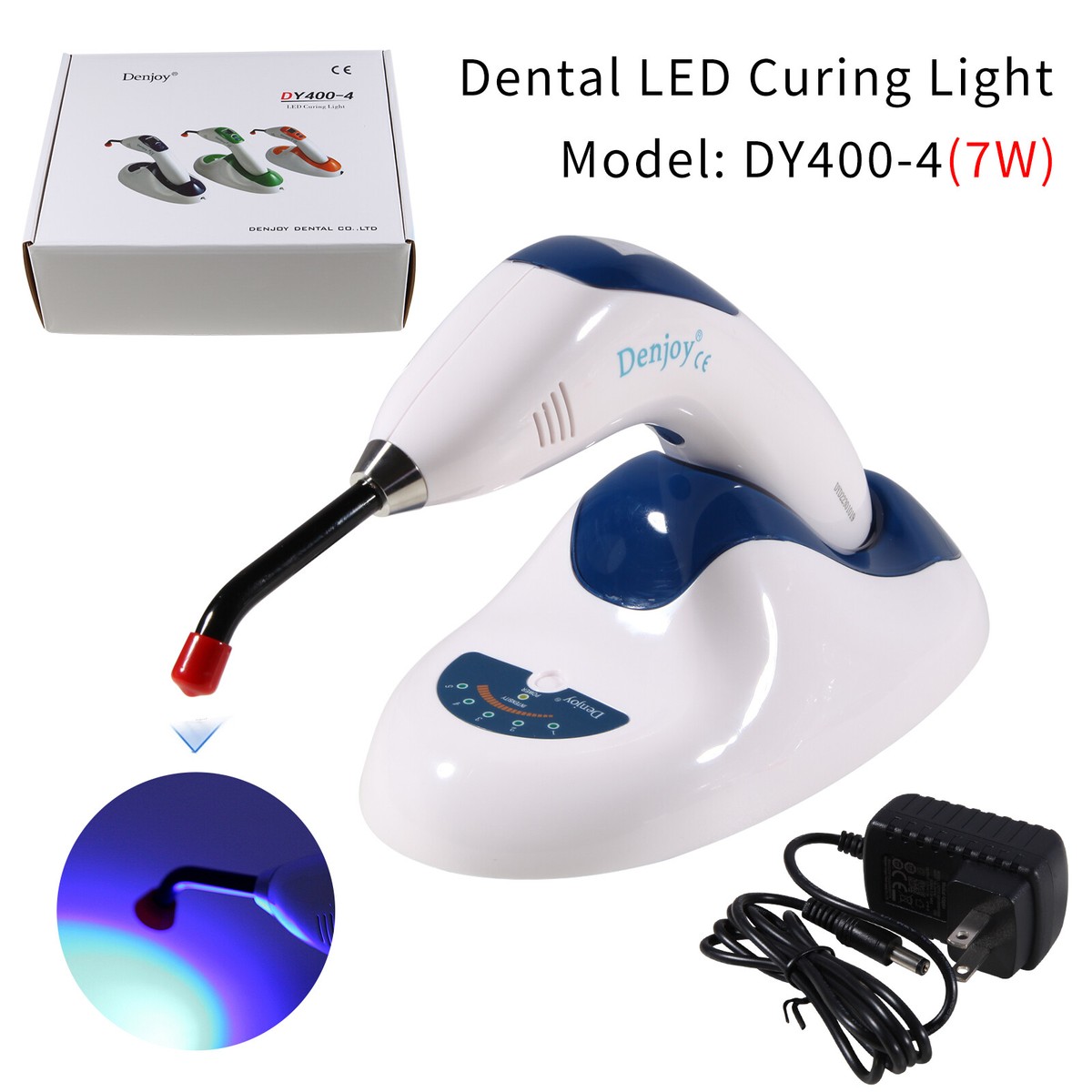 Denjoy Dental Cordless Wireless LED Curing Light Lamp 7 watt High 