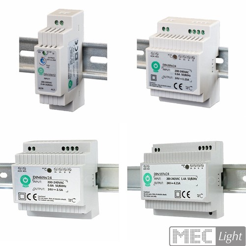 Trasformatore LED 12V Alimentazione Cappello Rails ( Guida Din ) Mean Well - Foto 4