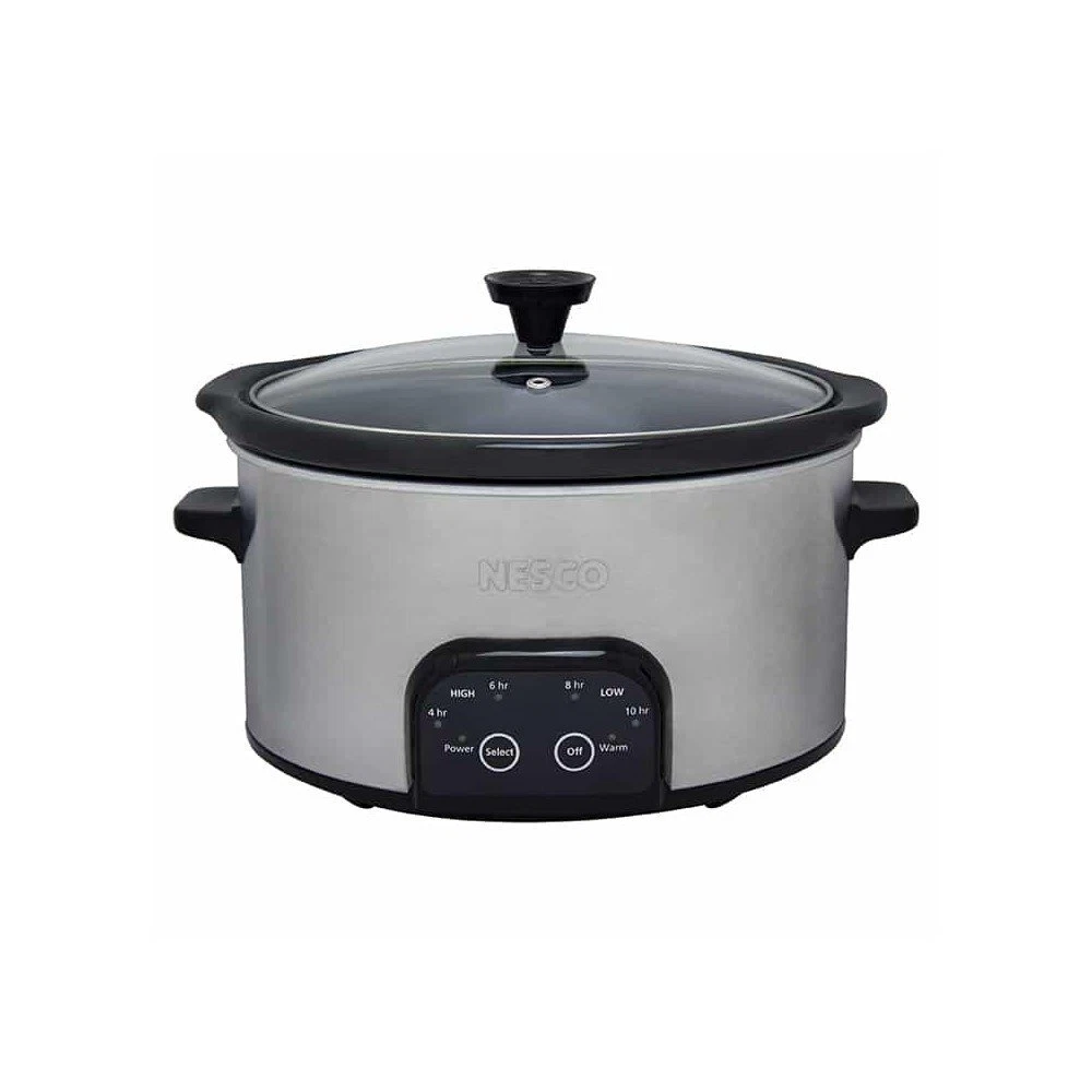Nesco 6-Quart Digital Slow Cooker | Stainless Steel