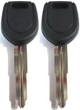 2 NEW Mitsubishi Transponder Chipped Master Key Blank - MIT17A-PT - MN141307
